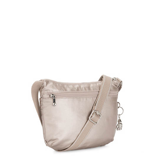 Kipling Arto Small Metallic Crossbodytassen Beige | BE 1084YX